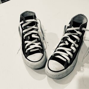 Converse Kids Black and White High-Top Sneakers